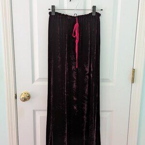 Laura Ashley Women's Purple and Black Skirt